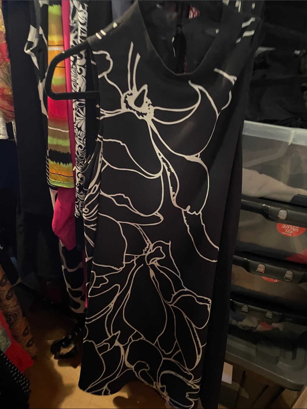 ☀️ SUMMER CLEARANCE 🛍️Harlow Black and White Floral Sheath Dress